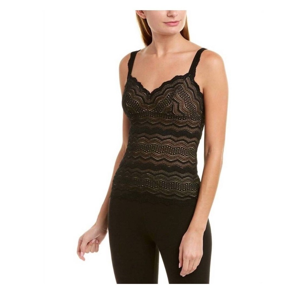 Cosabella Ceylon Bustier Black Lace Camisole Tank Size L NWOT